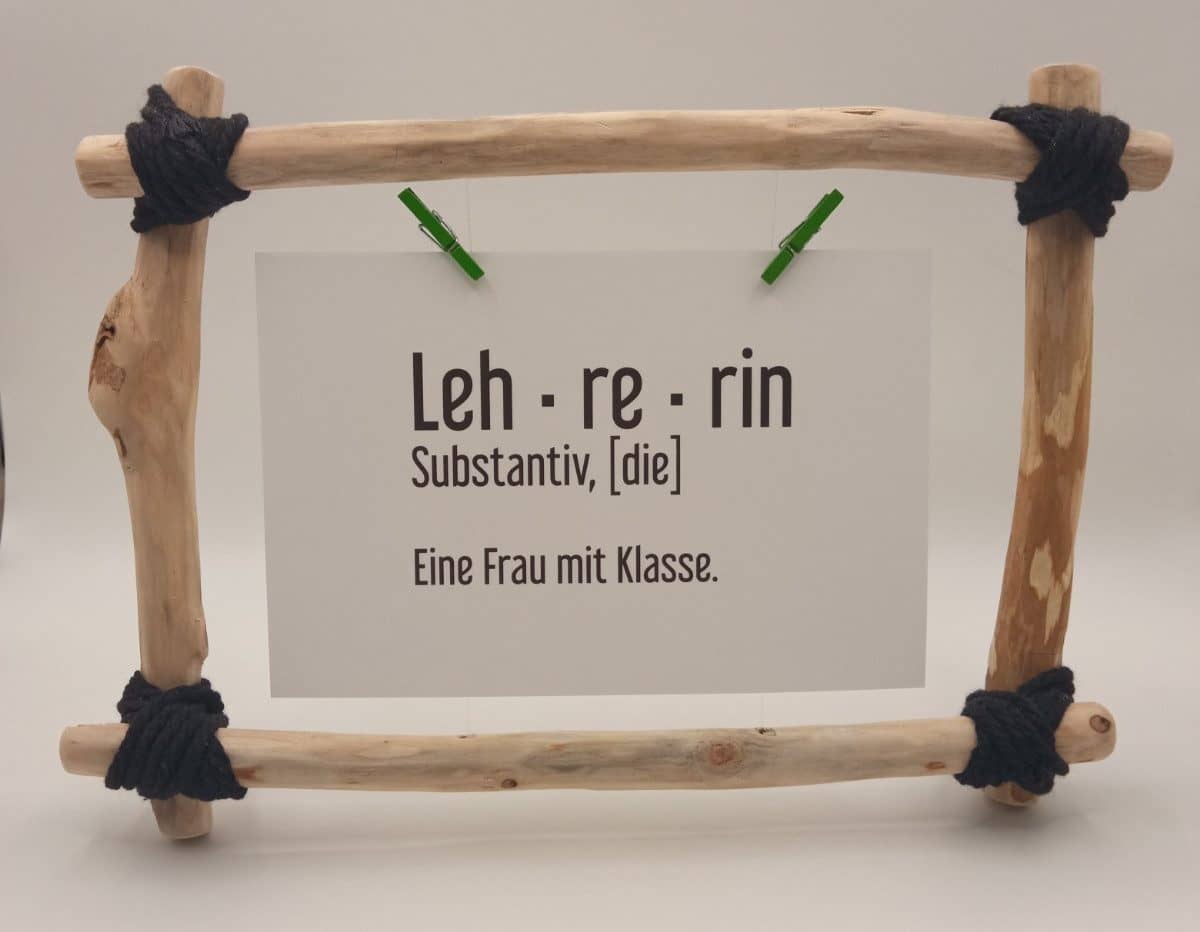 Querformat-Bilderrahmen inkl. Lehrerinnen Foto
