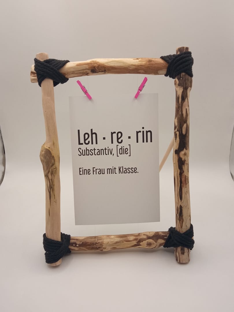Hochformat-Bilderrahmen inkl. Lehrerinnen Foto
